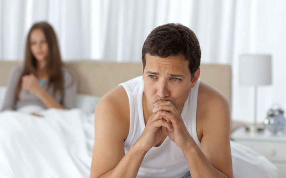schlechte Potenz bei Männern mit Prostatitis